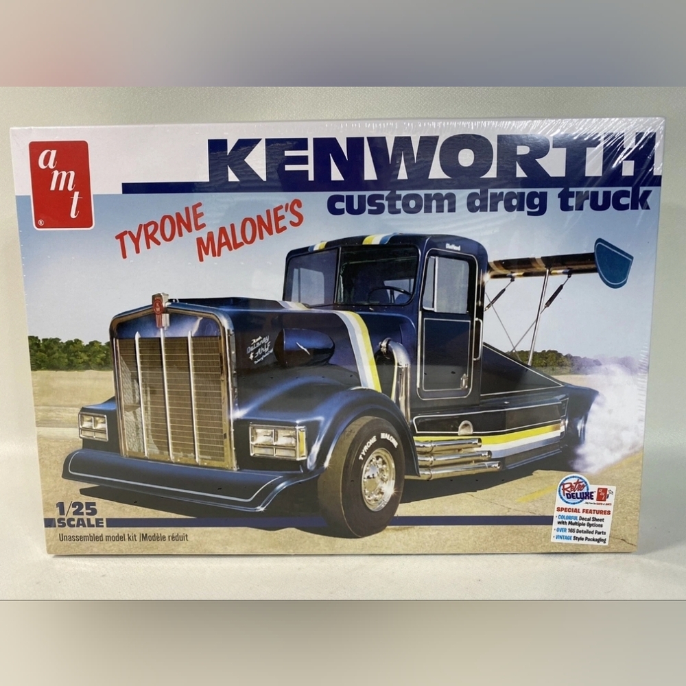 AMT Kenworth Custom Drag Truck Model Kit Tyrone Malone's  1157/06, 1/25 NIB